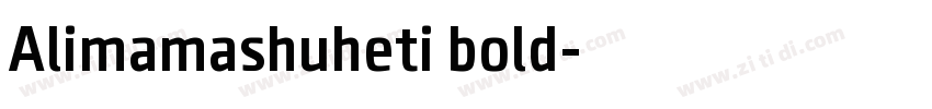 Alimamashuheti bold字体转换